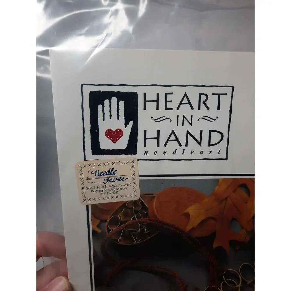Vintage Heart in Hand Fall Fobs Needle Roll Counted Cross Stitch Patterns